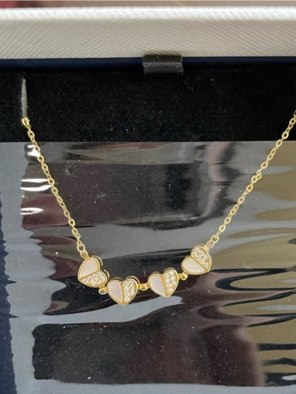 Elegant Gold Tone Heart Butterfly Open Pendant Necklace❤️! You Can Wear It Bot - Picture 3 of 6